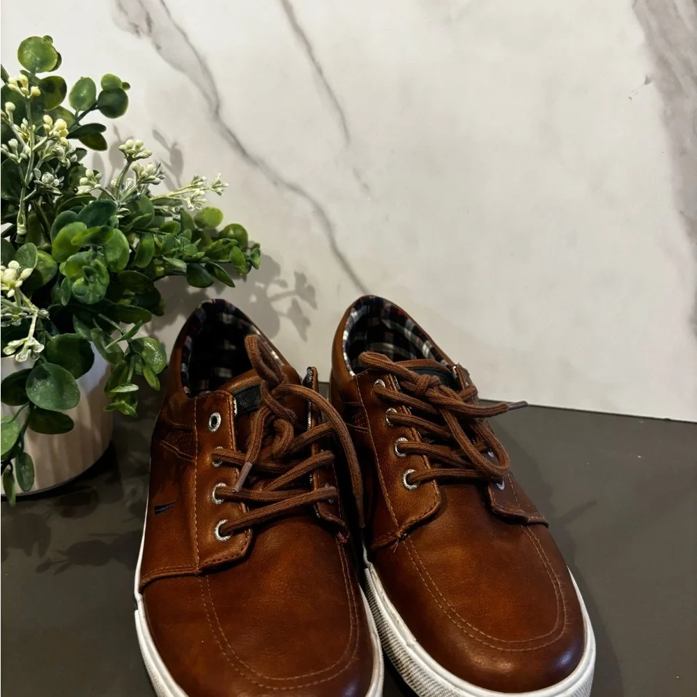 Nautica Brown Kids Lace-Up Shoes